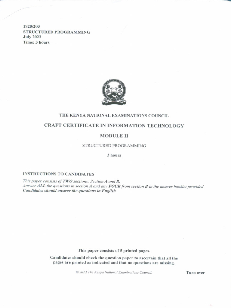Structured Programming0001 | PDF