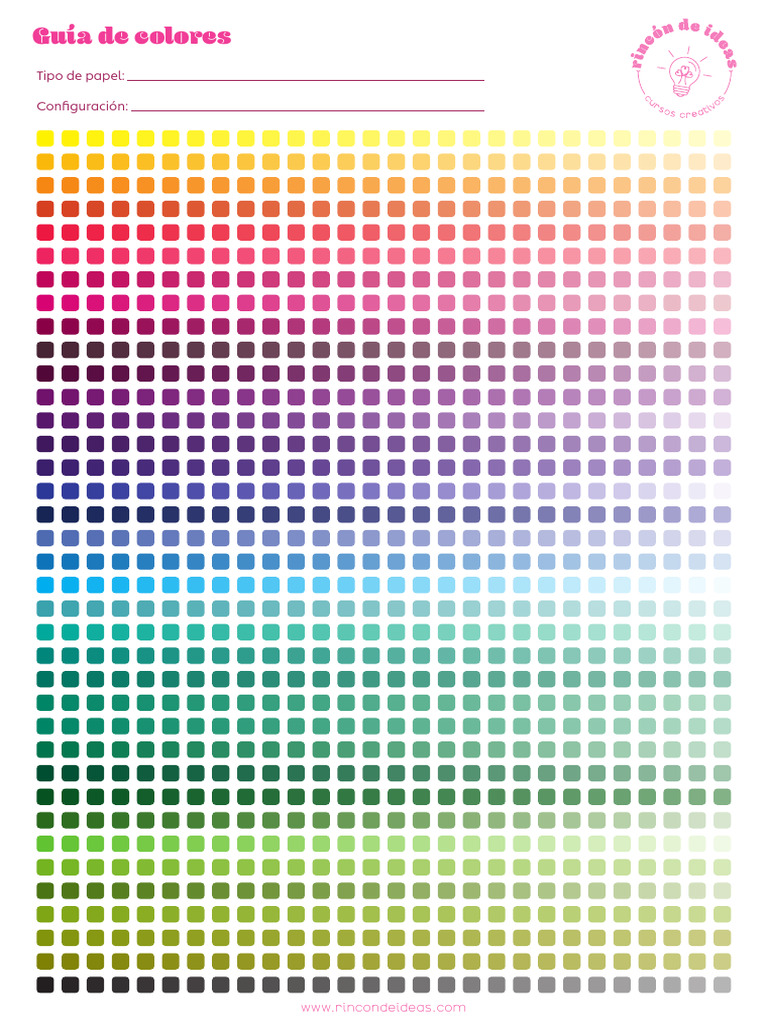 Guia de Colores Rincon de Ideas 1 | PDF