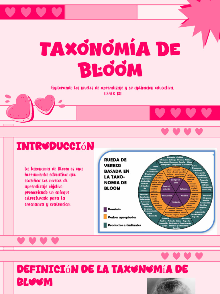 Taxonomía de Bloom en Educación | PDF