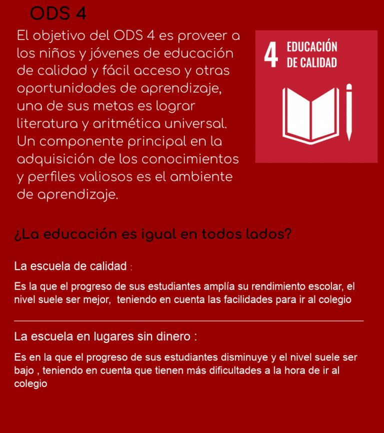 Educación de Calidad y Acceso Global | PDF