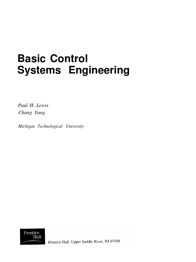 Basic Control Systems Engineering | PDF | Control Theory | Automation
