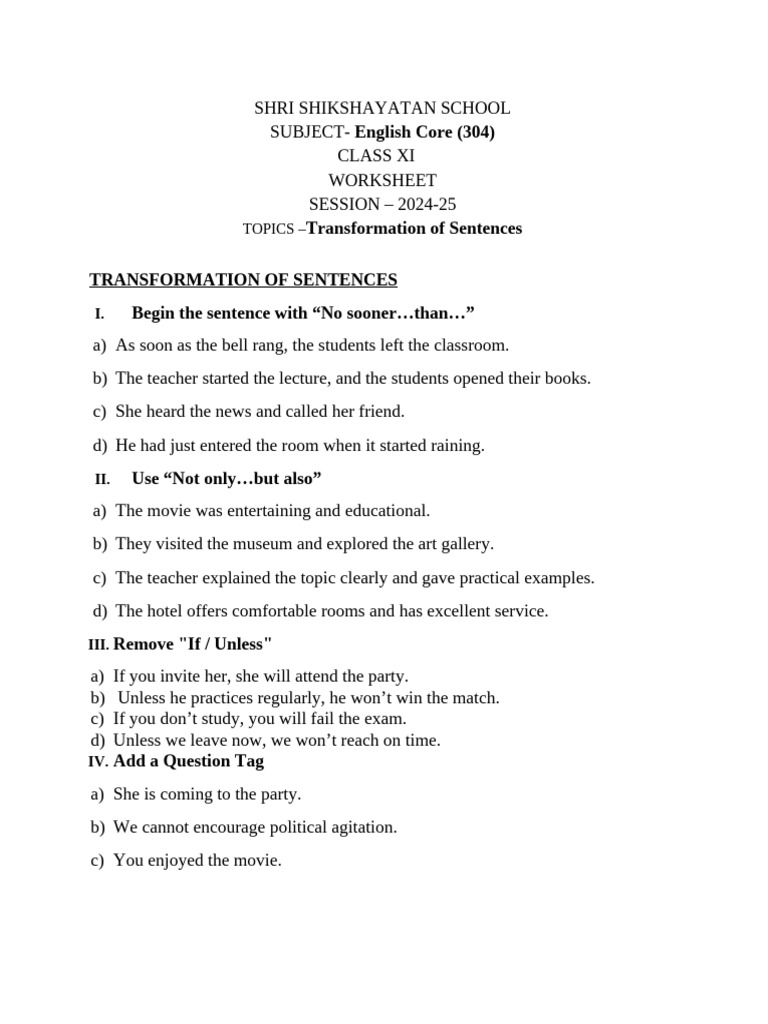 transformation-of-sentences-class-11-worksheet-2024-pdf-sentence