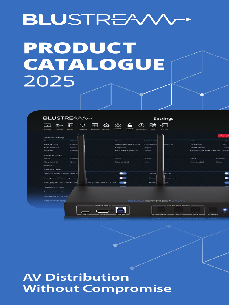 Blustream AV Distribution Solutions 2025 | PDF | Hdmi | Computer Network