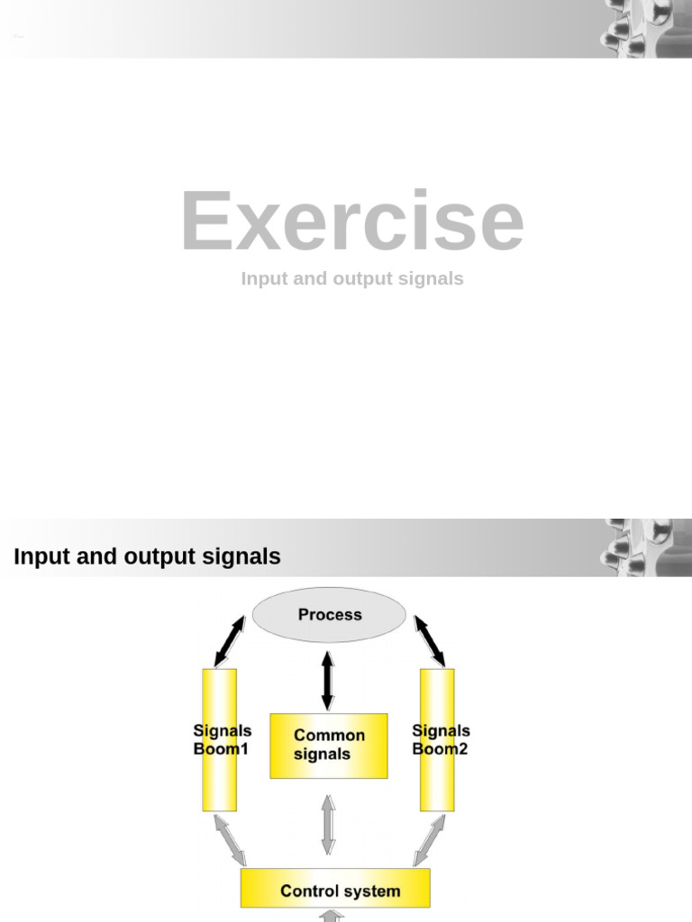 01 Exercise Input Output Signals | PDF