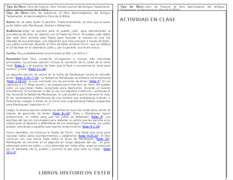 Actividad 4 | PDF | Ezra | Esther