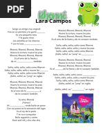 Canción Infantil: René Mueve la Cintura | PDF