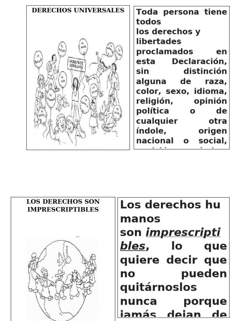 Derechos Humanos: Imprescriptibles e Inalienables | PDF