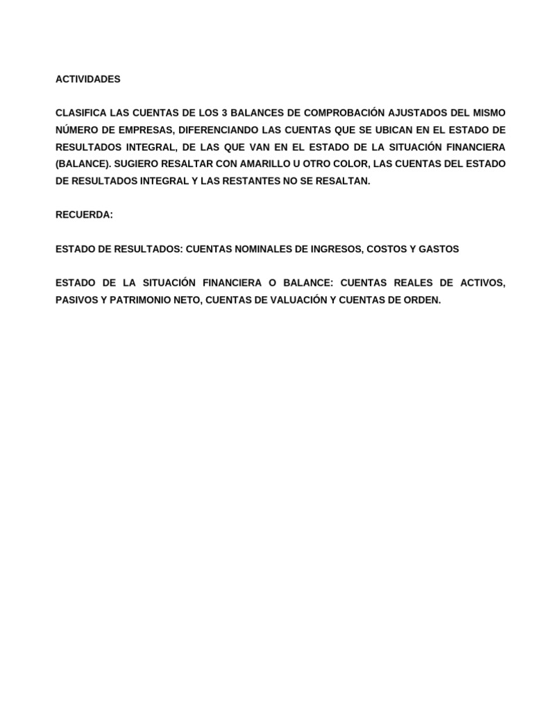 Tarea Conta | PDF | Contabilidad | Estado de resultados