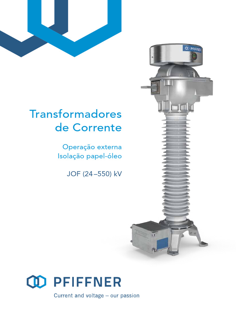 Transformadores de Corrente JOF PFIFFNER | PDF | Transformador ...