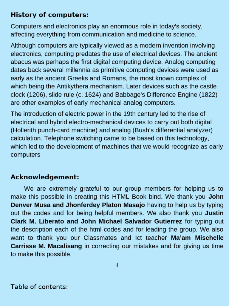 Evolution of Computing Devices | PDF | Hyperlink | Html Element