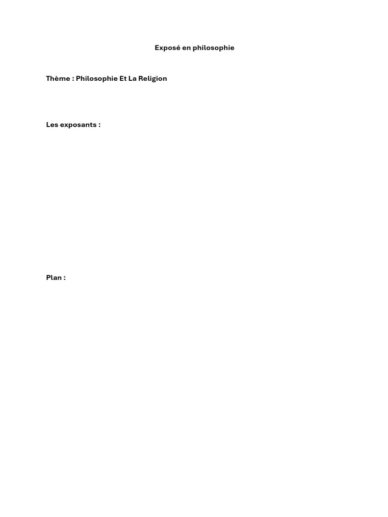 Philosophie et Religion : Interactions clés | PDF | Dieu | Théologie
