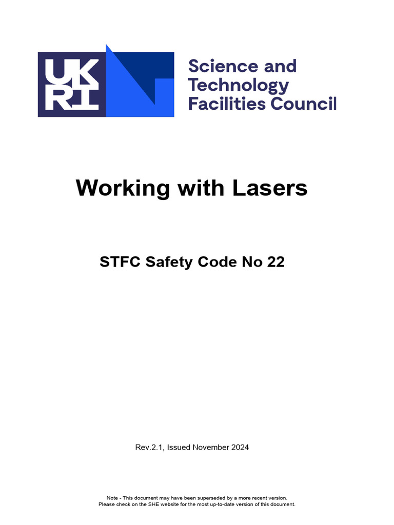 Working With Lasers | PDF | Laser | Risk