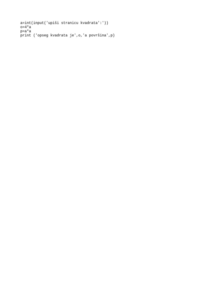 Python Vježbe | PDF