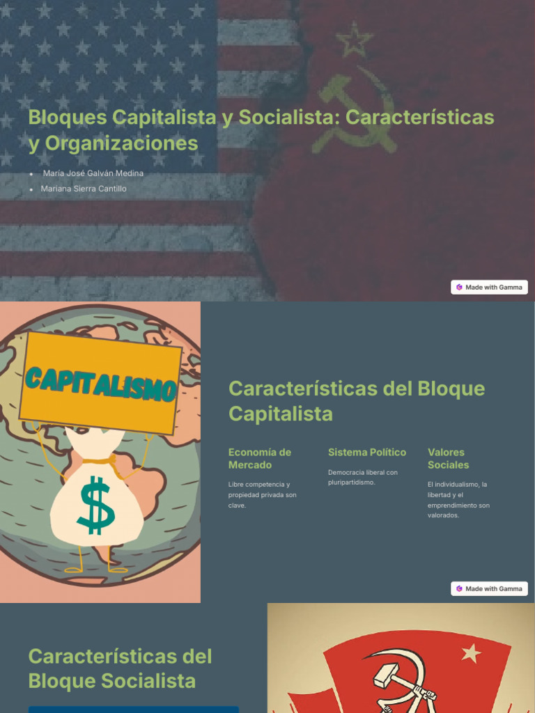 Bloques Capitalista y Socialista Caracteristicas y Organizaciones | PDF