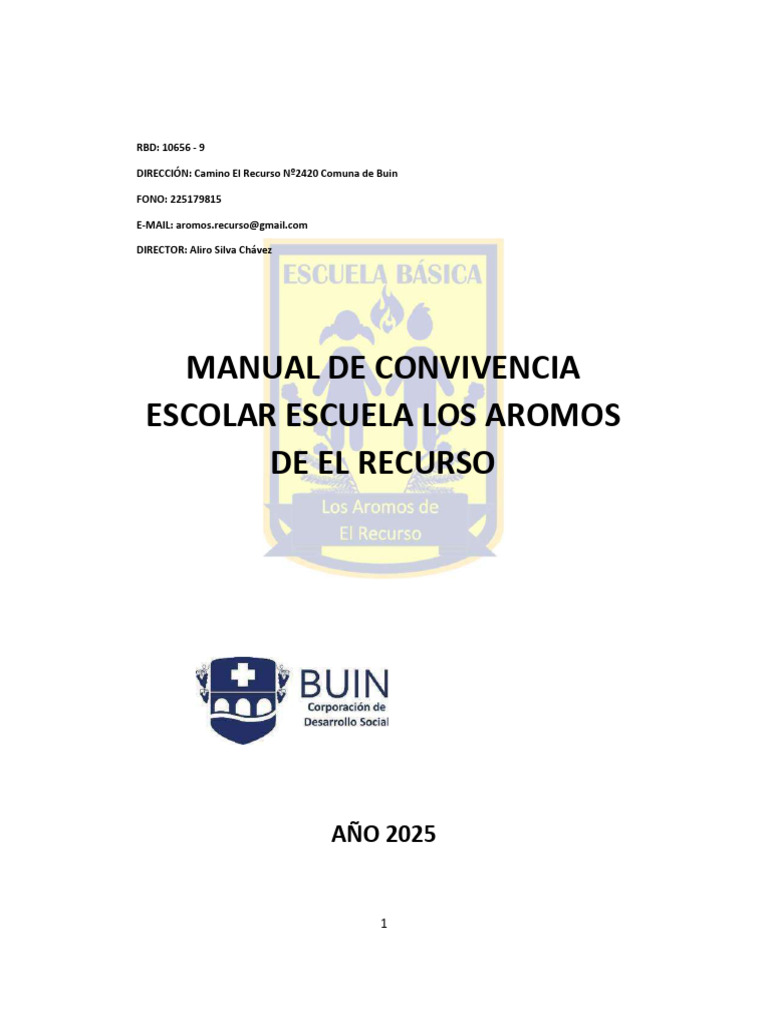 Manual de Convivencia Escolar 2025 | PDF | Abuso infantil | Abuso sexual