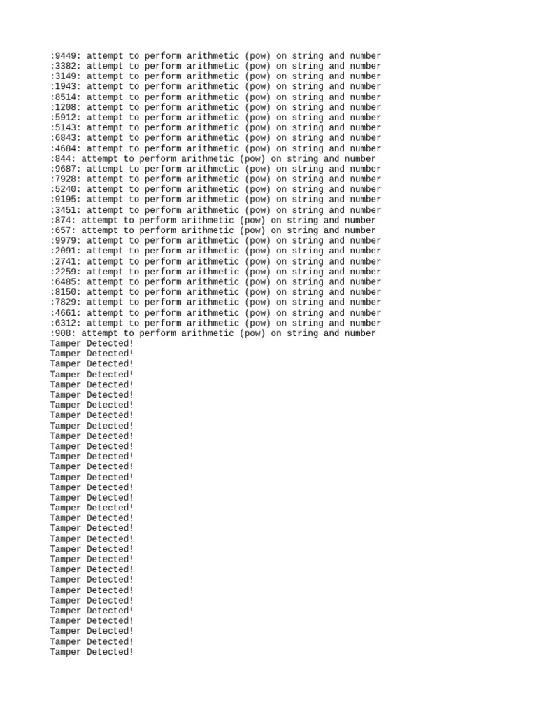 Arithmetic Error: String and Number | PDF
