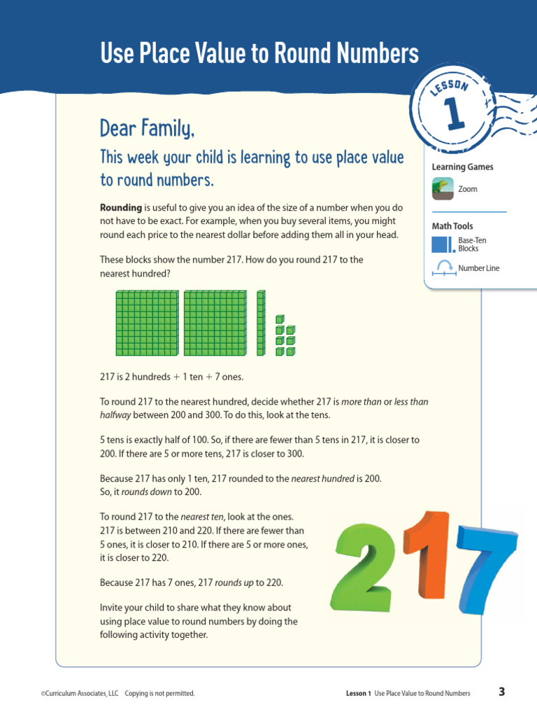 Rounding Numbers Using Place Value | PDF