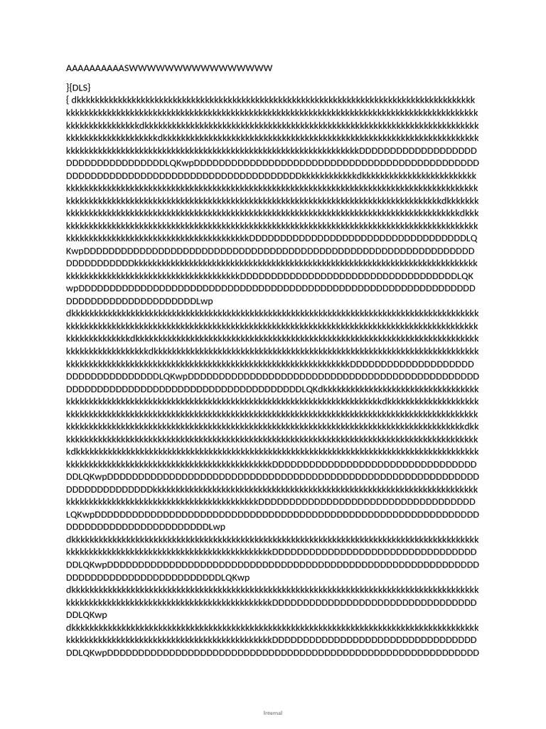 Internal Document Overview | PDF