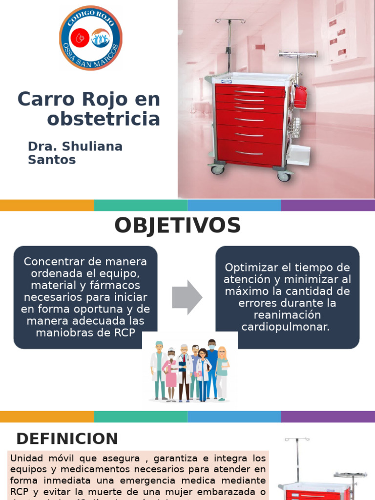 Manejo del Carro Rojo en Obstetricia | PDF | Reanimación cardiopulmonar