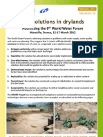 Info-Brief 10: Water Solutions in Drylands