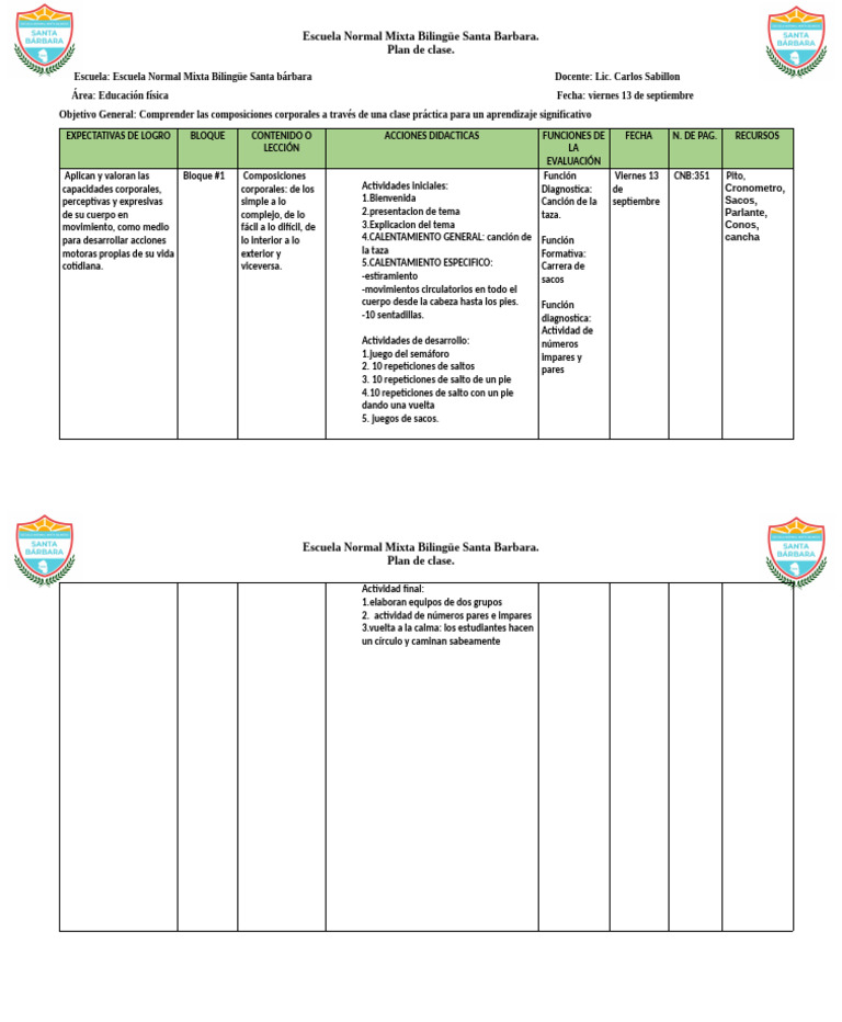 Plan De Escuelas 1 Pdf Modificación De Comportamiento Aprendizaje