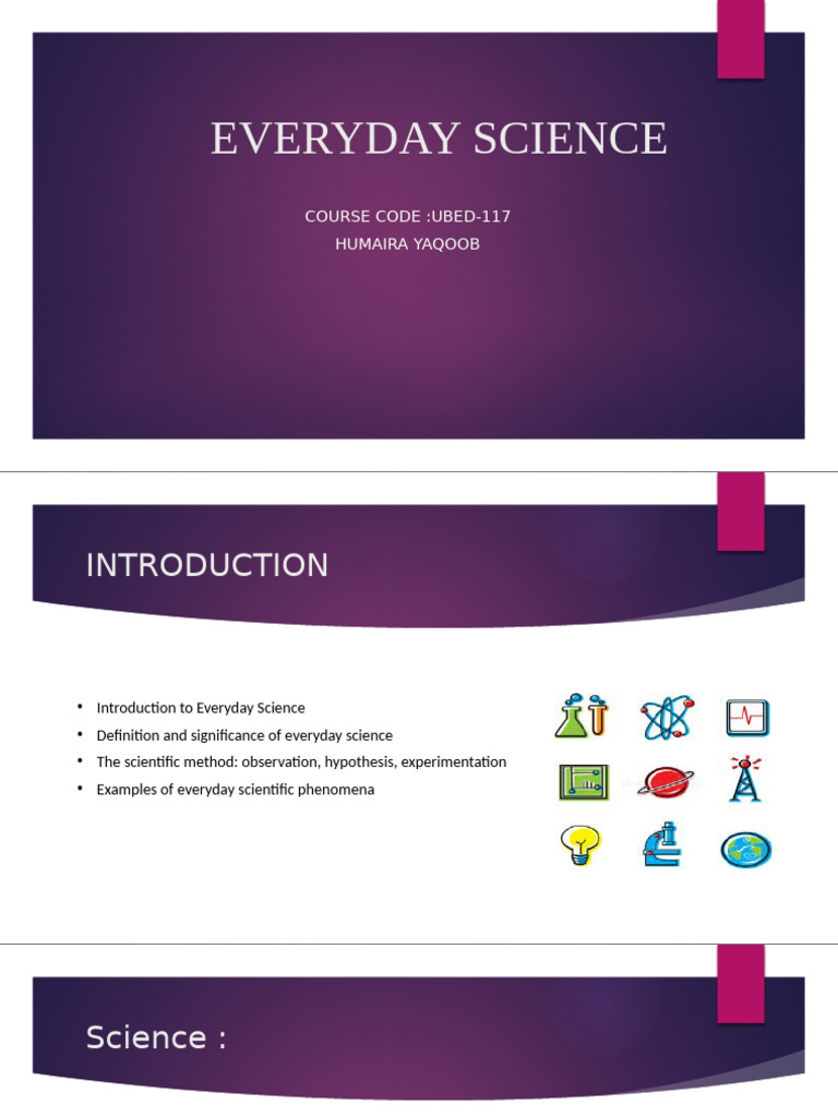 Understanding Everyday Science Basics | PDF | Hypothesis | Earth