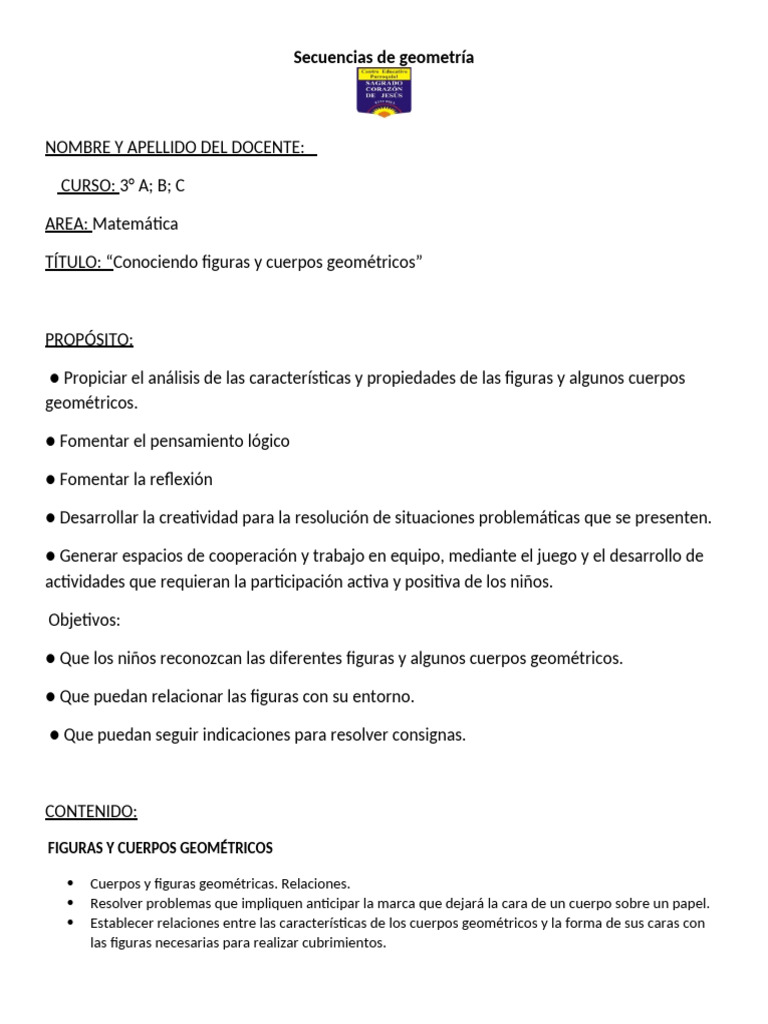 Proyecto de Secuencias Geométricas | PDF | Geometría