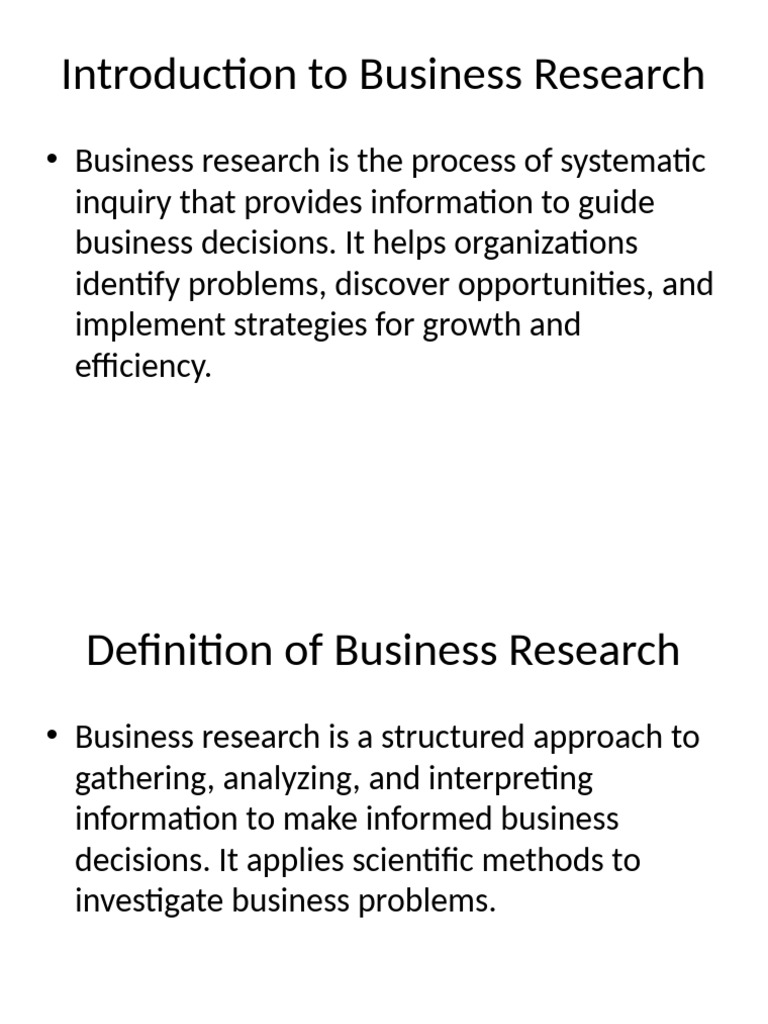 Detailed Business Research Full Part 1 | PDF | Data | Analytics