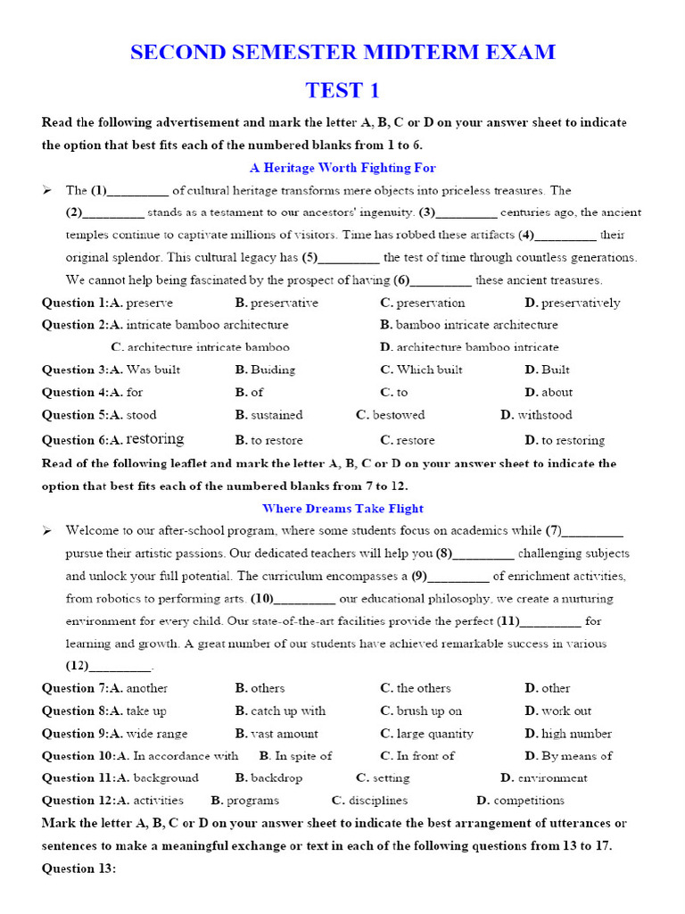 Test 1-2 | PDF