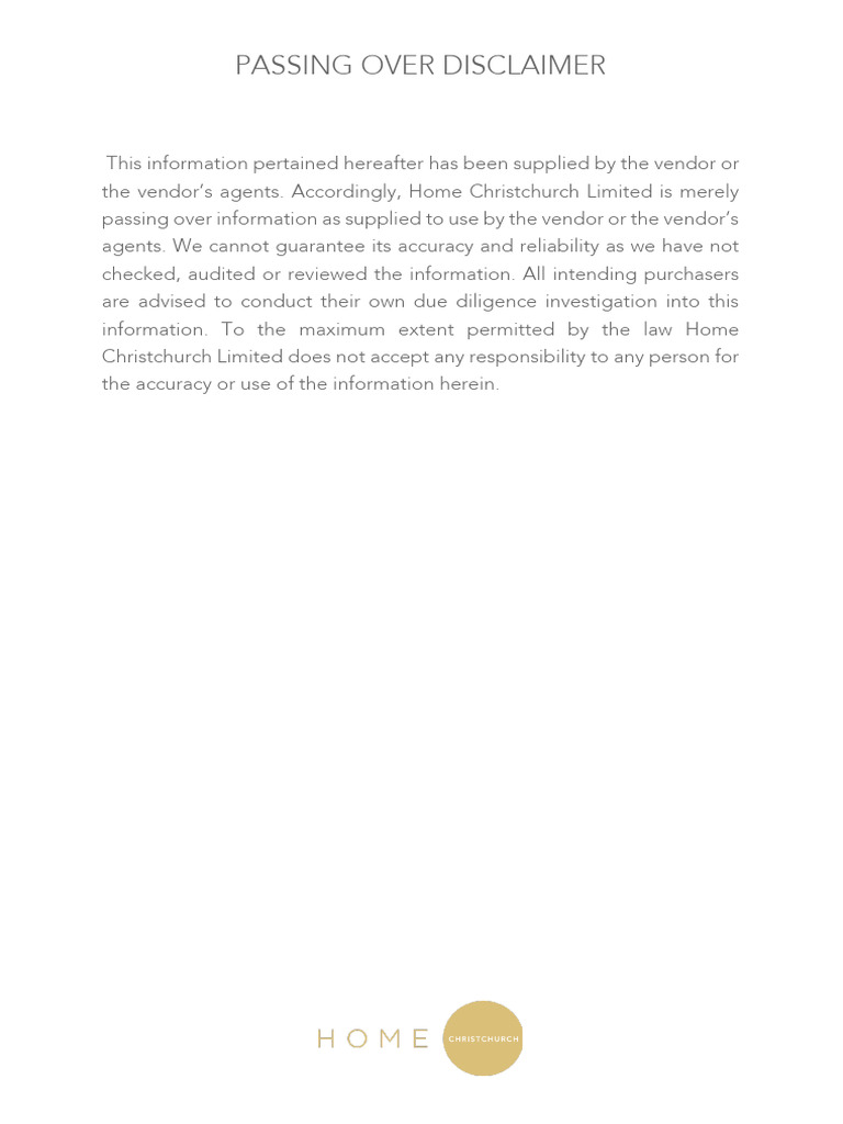 Vendor Information Disclaimer Notice | PDF