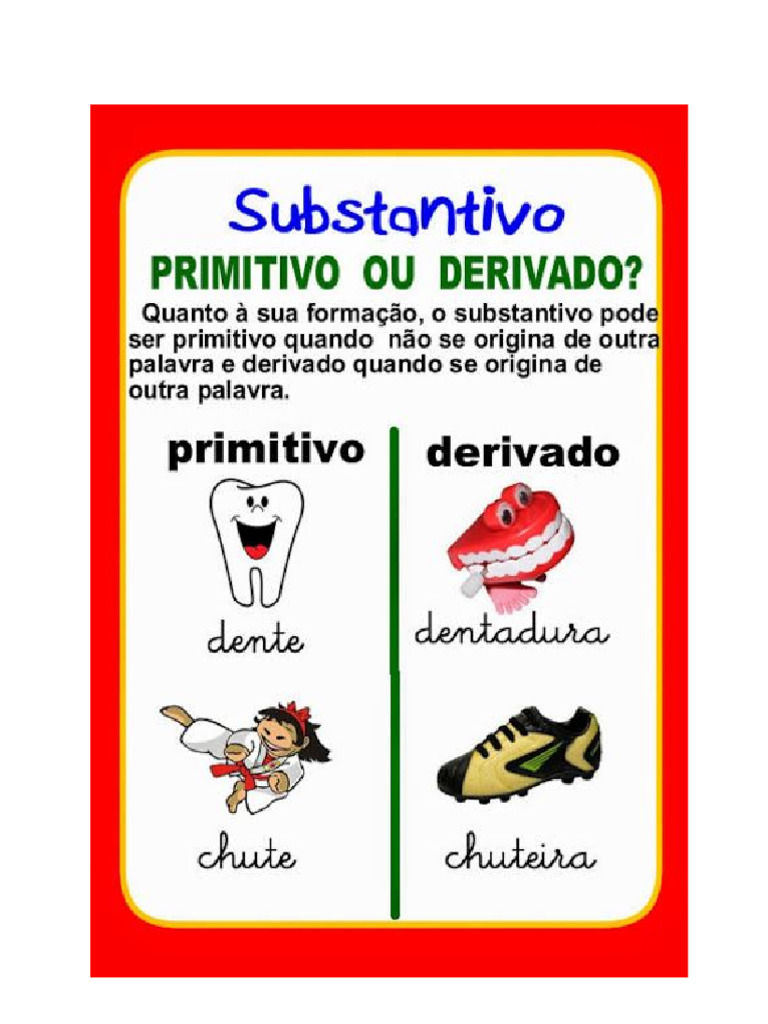 Substantivos Primitivo e Derivado | PDF