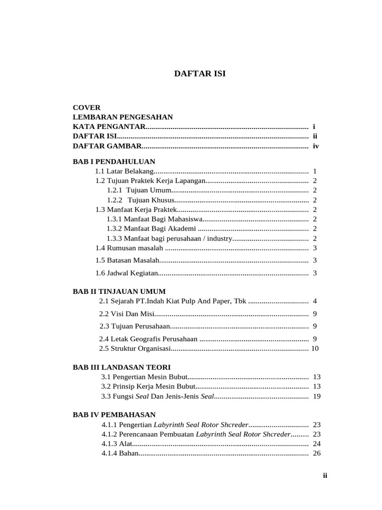 Daftar Isi | PDF