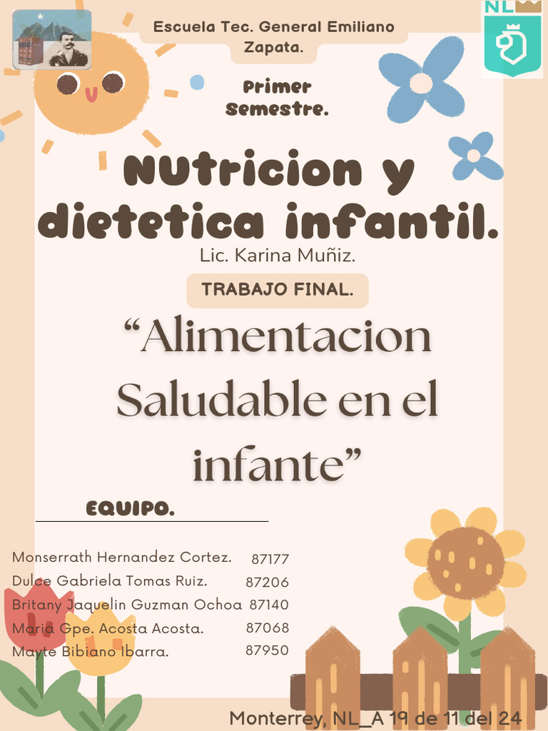 Nutrición y Dietética Infantil Esencial | PDF | Dieta | Nutrición
