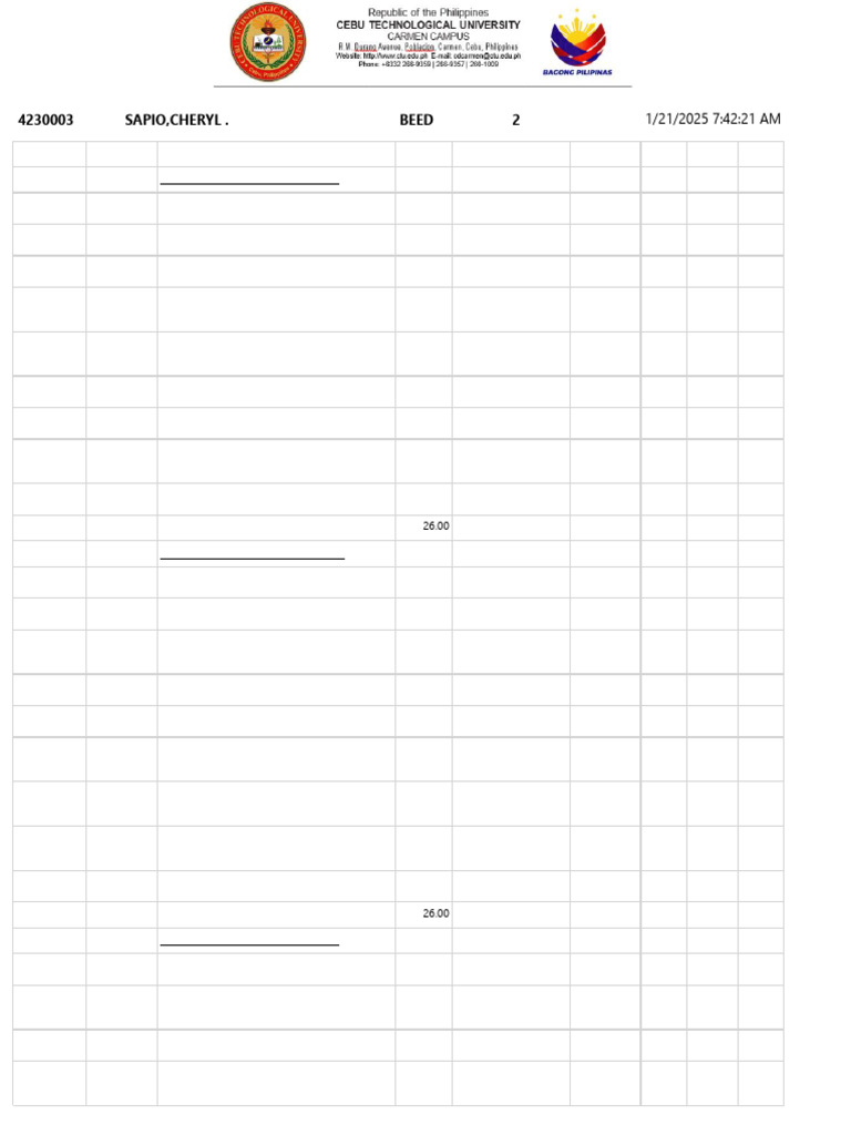 My Grades | PDF | Learning | Education Theory