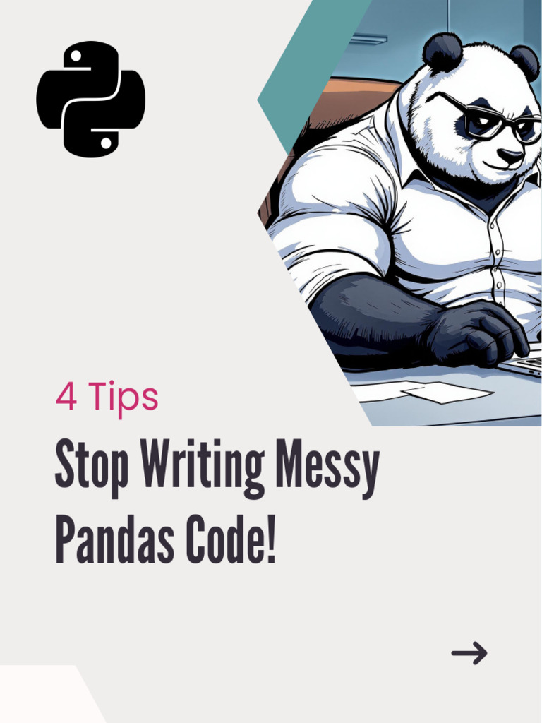 4 Tips for Cleaner Pandas Code | PDF
