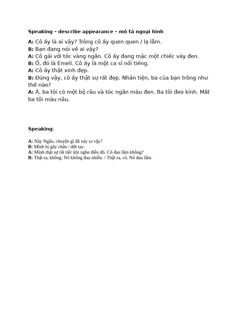 Speaking Activities - Bu I 20 | PDF