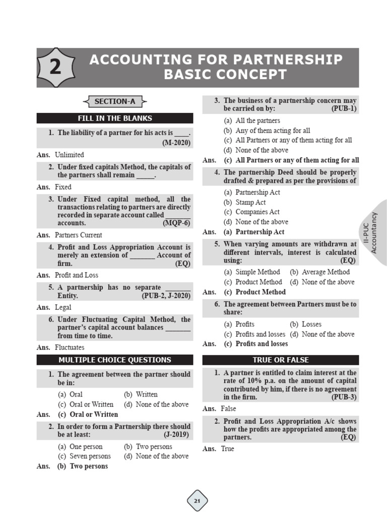 Partnership Accounting Solutions Guide | PDF | Partnership | Goodwill ...