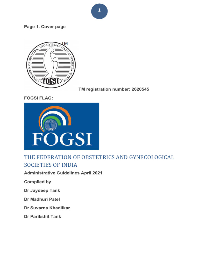 FOGSI Administrative Guidelines 2021 | PDF | Expense