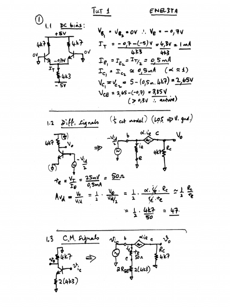 3TA Tut 1 2014 Solution | PDF