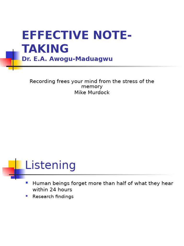 Mastering Effective Note-Taking Techniques | PDF | Latin | Lecture