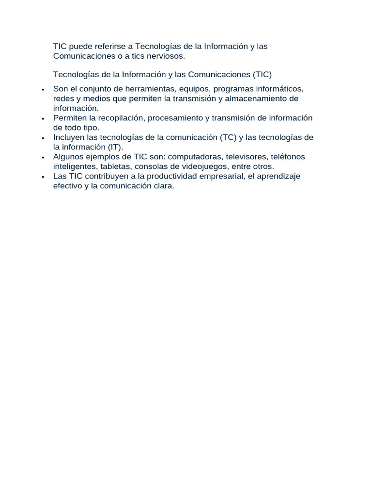 Tecnologías de la Información y Comunicaciones | PDF