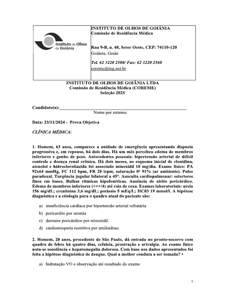 Iog Prova 2025 | PDF