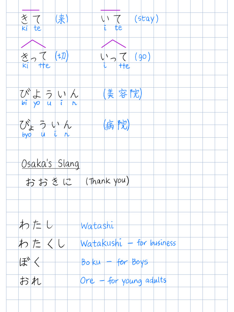 Osaka's Slang: A Guide for All Ages | PDF
