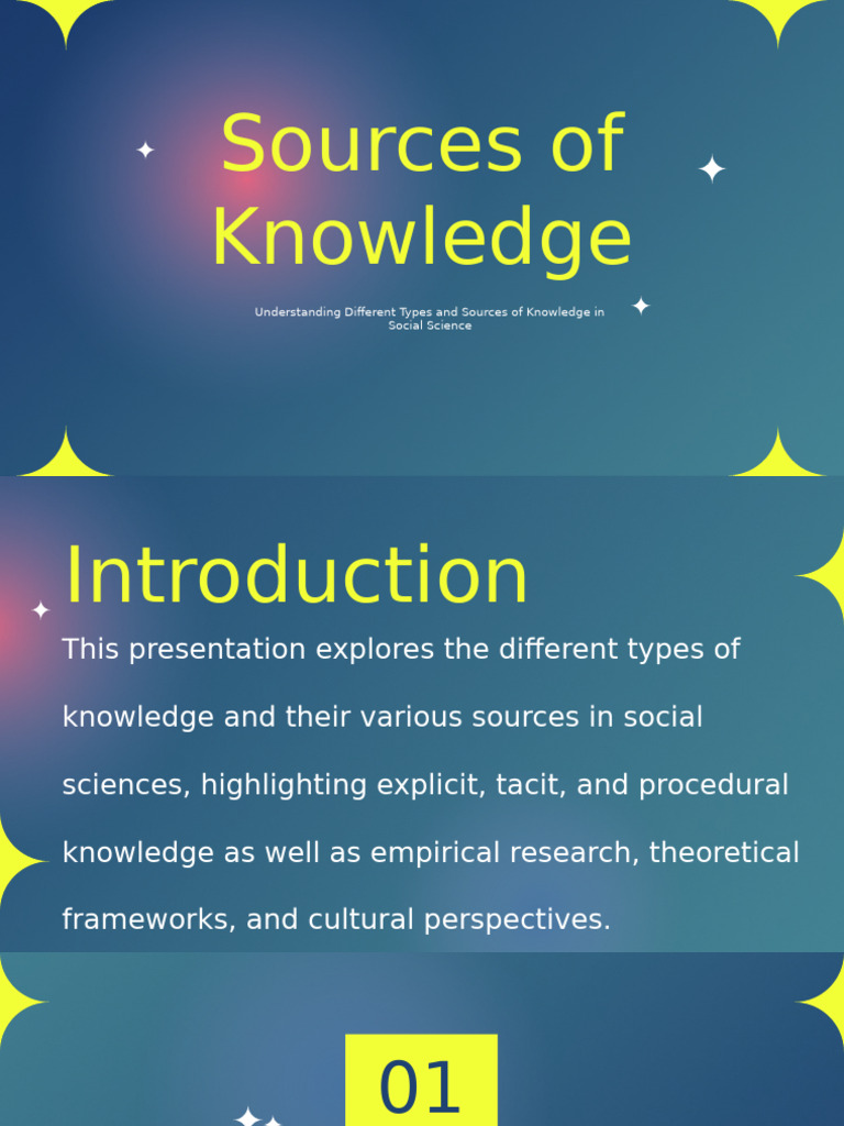 Sources of Knowledge | PDF | Knowledge | Social Sciences