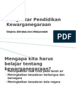 Pengantar Pendidikan Kewarganegaraan