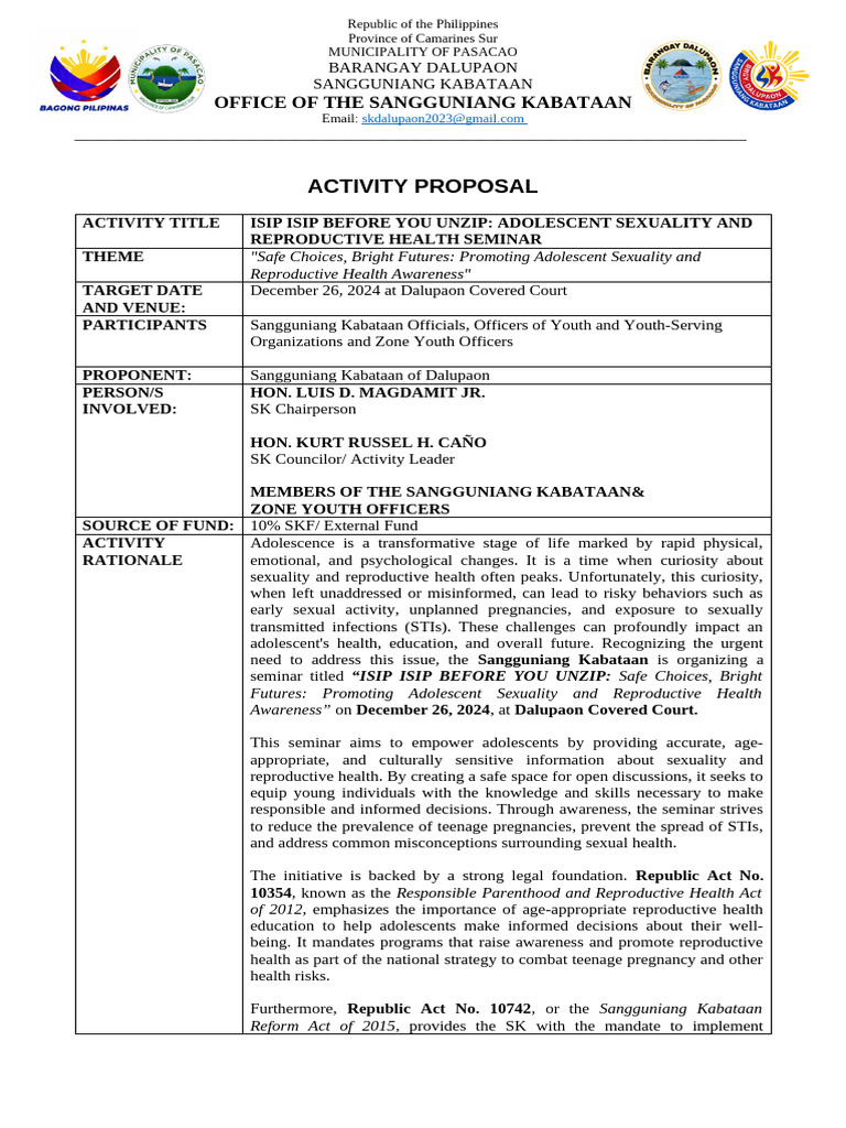 Isip Isip Before You Unzip | PDF | Adolescence | Sexually Transmitted ...