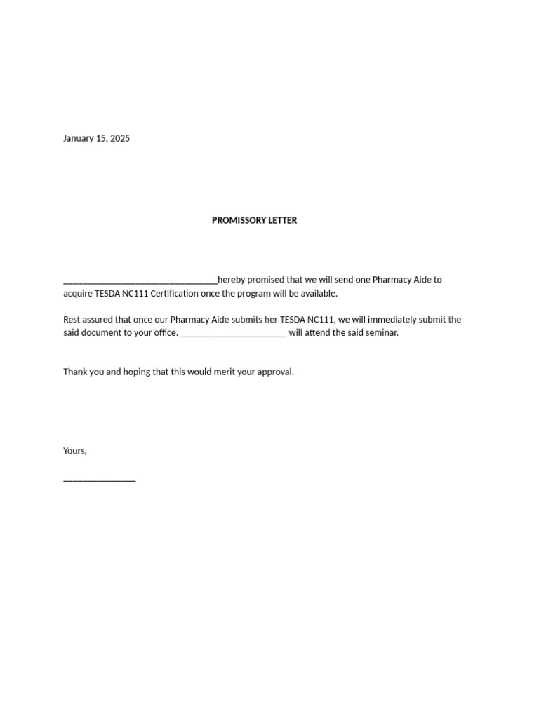 Promissory Note Sample | PDF