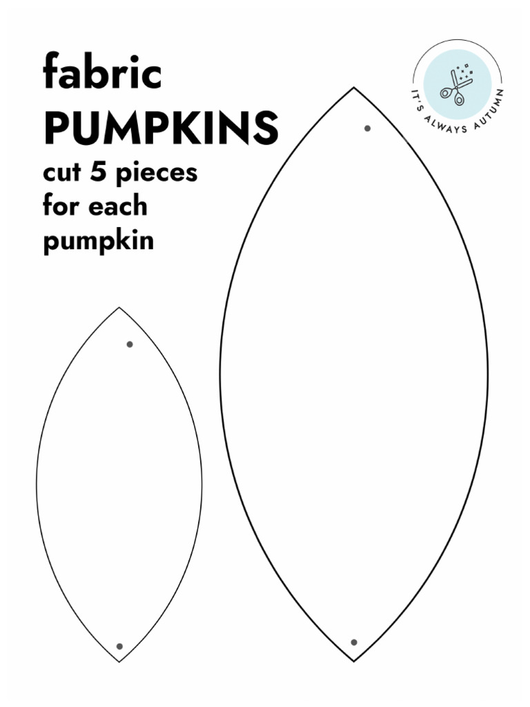 Fabric Pumpkins Pattern | PDF