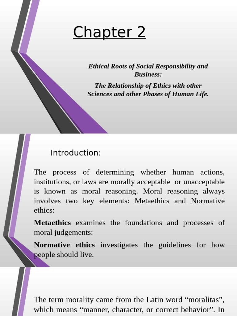 Ethics and Social Responsibility in Business | PDF | Morality | Reason