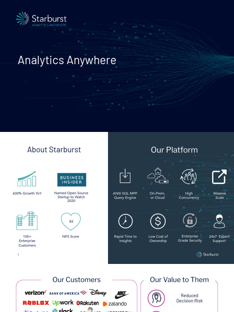 Starburst: Accelerating Data Insights | PDF | Cloud Computing | Analytics